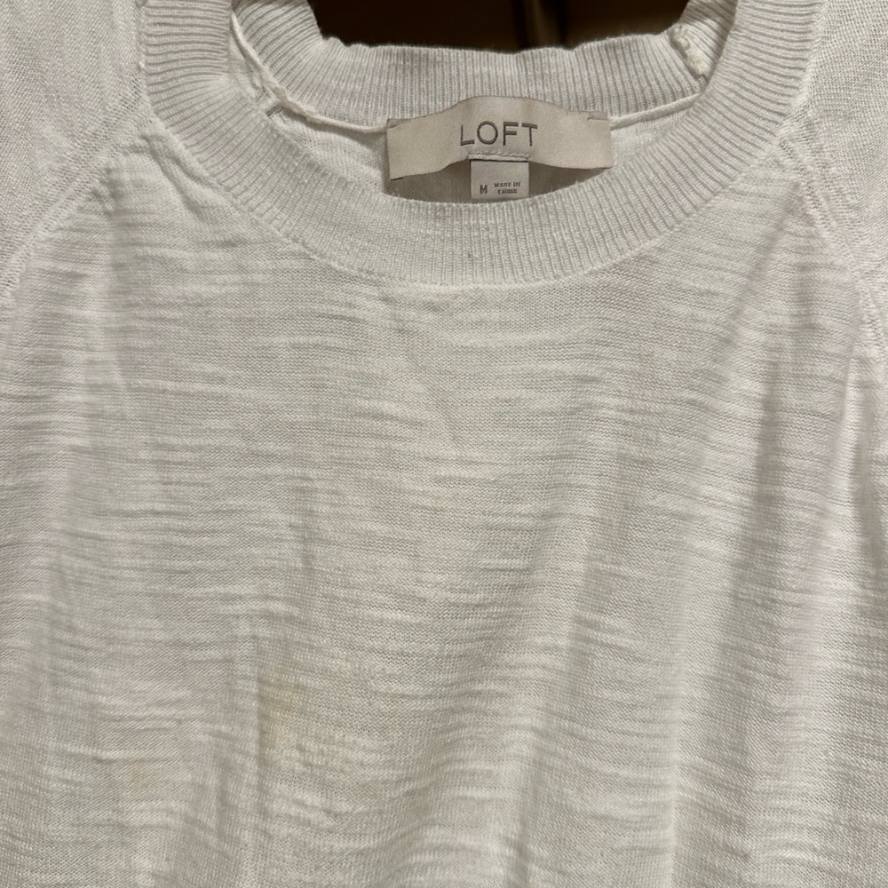Loft white shirt 100 % cotton
